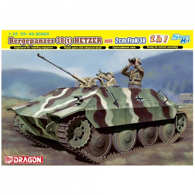 Char Bergepanzer 38(t) HETZER - DRAGON 6399 - 1/35