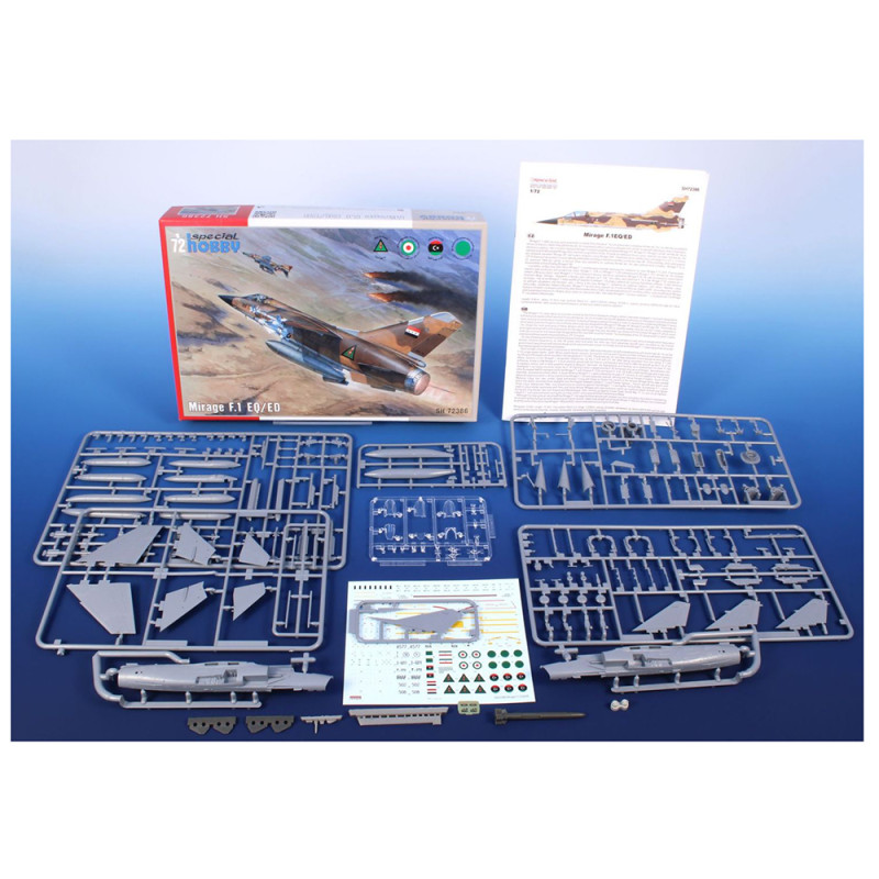 Chasseur Mirage F.1 EQ/ED - SPECIAL HOBBY 72386 - 1/72