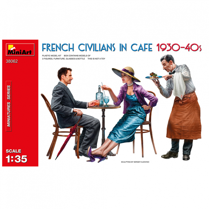 Civils Français au café 1930-40 - MINIART 38062 - 1/35