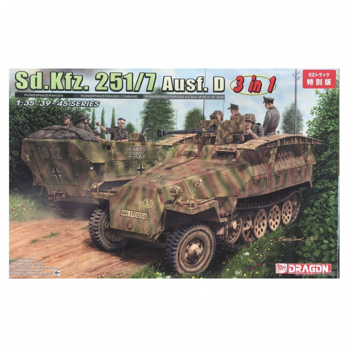 Véhicule Sd.Kfz.251/7 Ausf.D Pionierpanzerwagen - DRAGON 6223 - 1/35