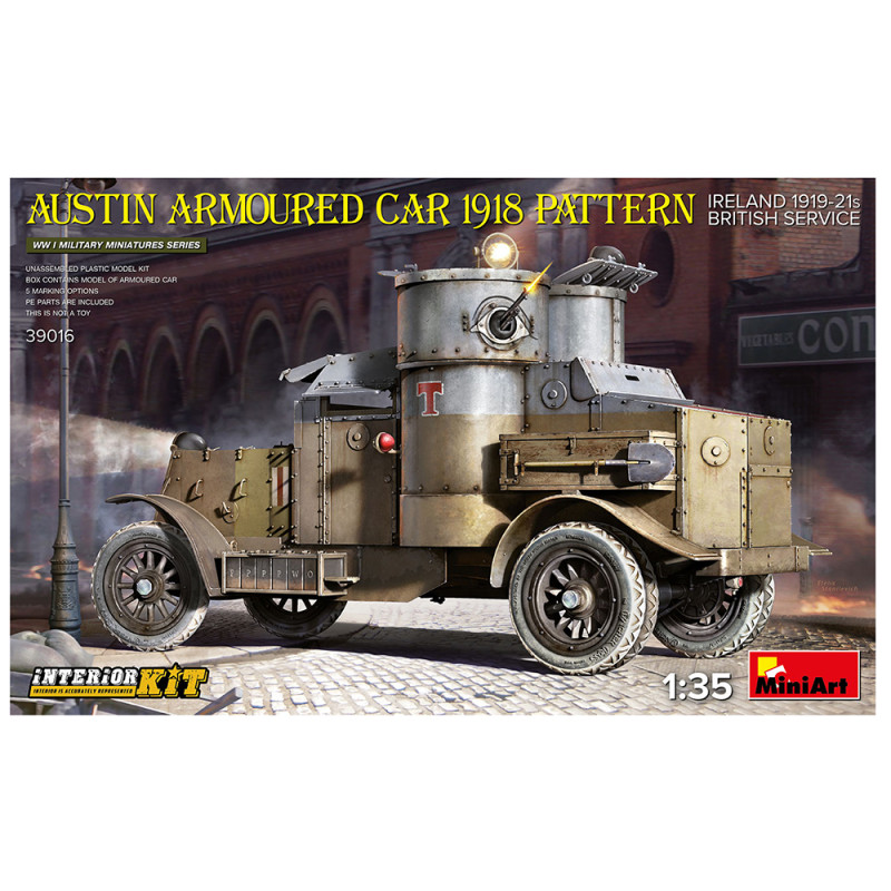 Véhicule Blindé AUSTIN 1918, Kit Intérieur - MINIART 39016 - 1/35