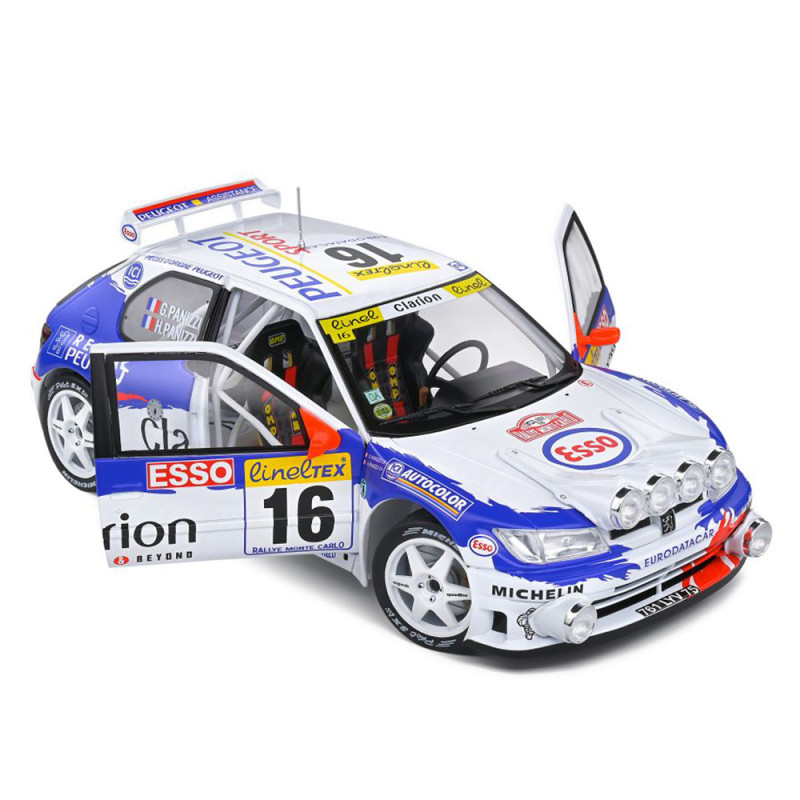 Peugeot 306 MAXI, Montecarlo 98 / Panizzi - SOLIDO S1808303 - 1/18