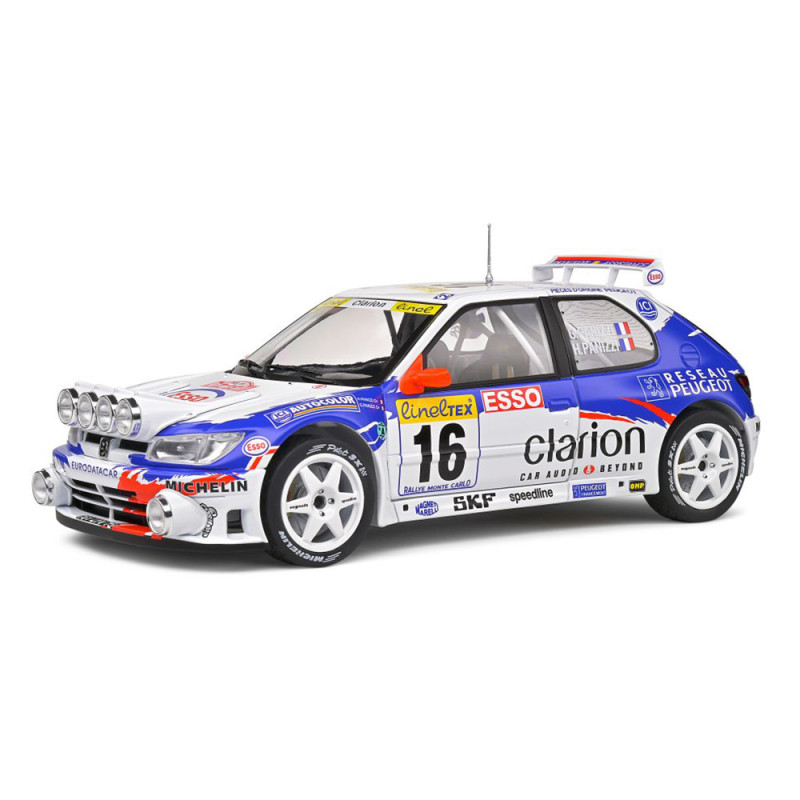 Peugeot 306 MAXI, Montecarlo 98 / Panizzi - SOLIDO S1808303 - 1/18