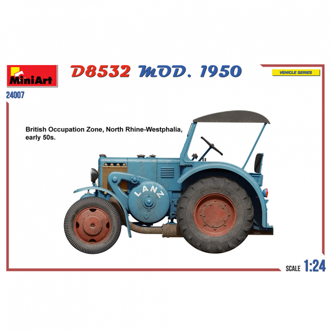 Tracteur Allemand D8532 MOD.1950 - MINIART 24007 - 1/24
