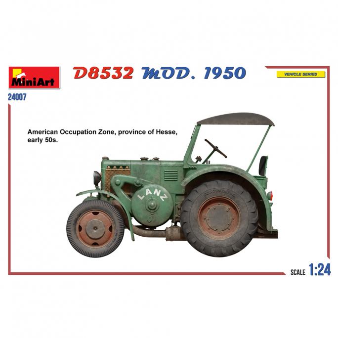 Tracteur Allemand D8532 MOD.1950 - MINIART 24007 - 1/24