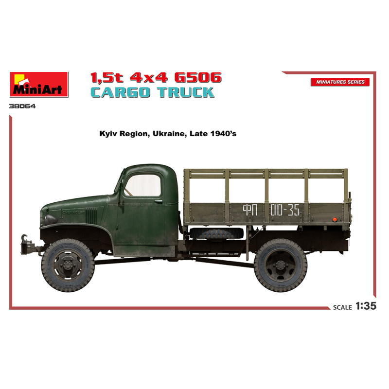 Camion de Transport G506, 1.5 T 4x4, 1940 - MINIART 38064 - 1/35