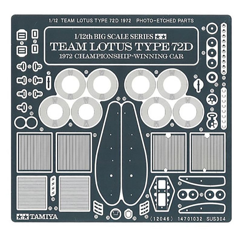 Lotus, type 72D 1972 - TAMIYA 12046 - 1/12