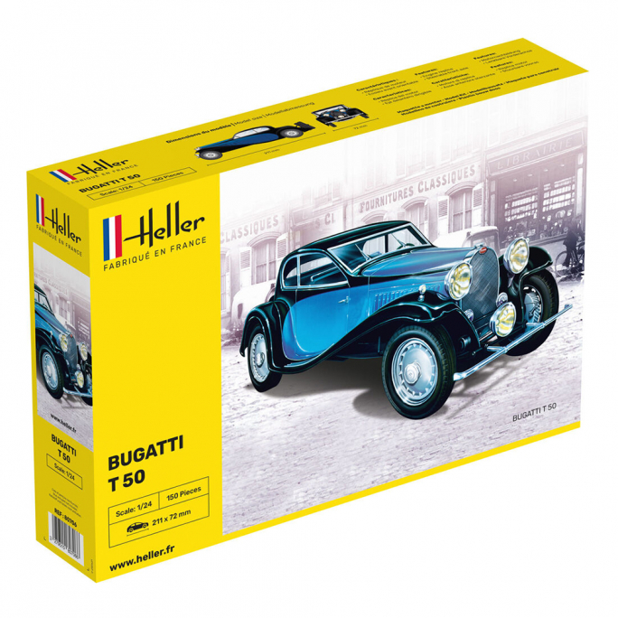 Bugatti T 50 - HELLER 80706 - 1/24