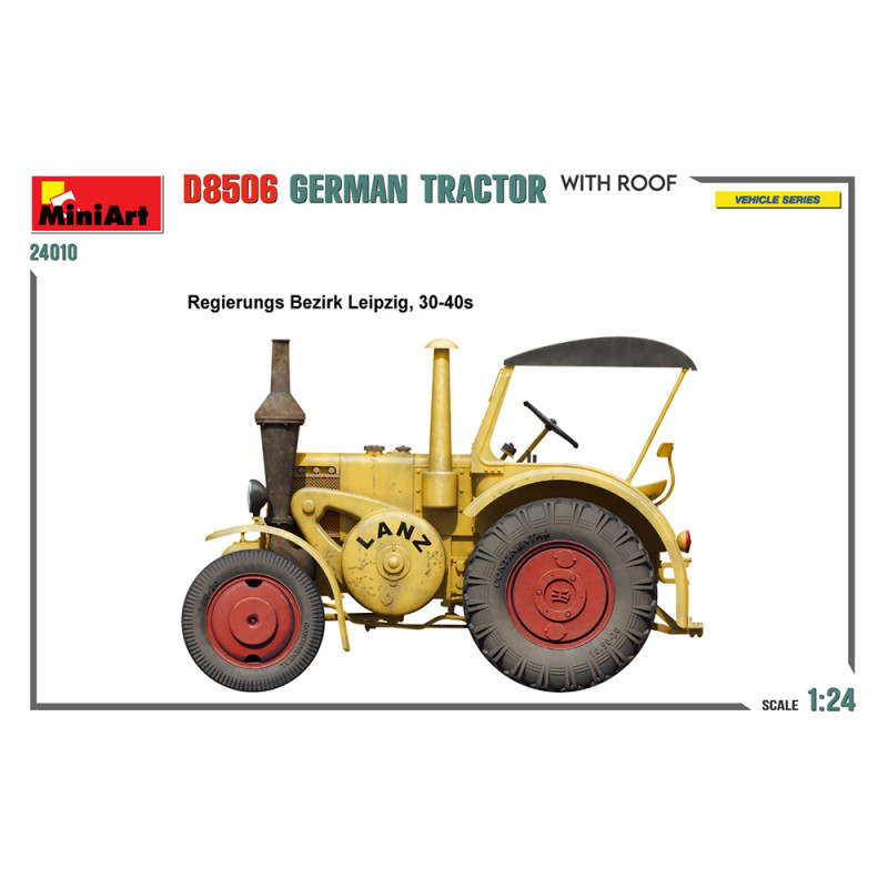 Tracteur Allemand D8506, avec toit - MINIART 24010 - 1/24