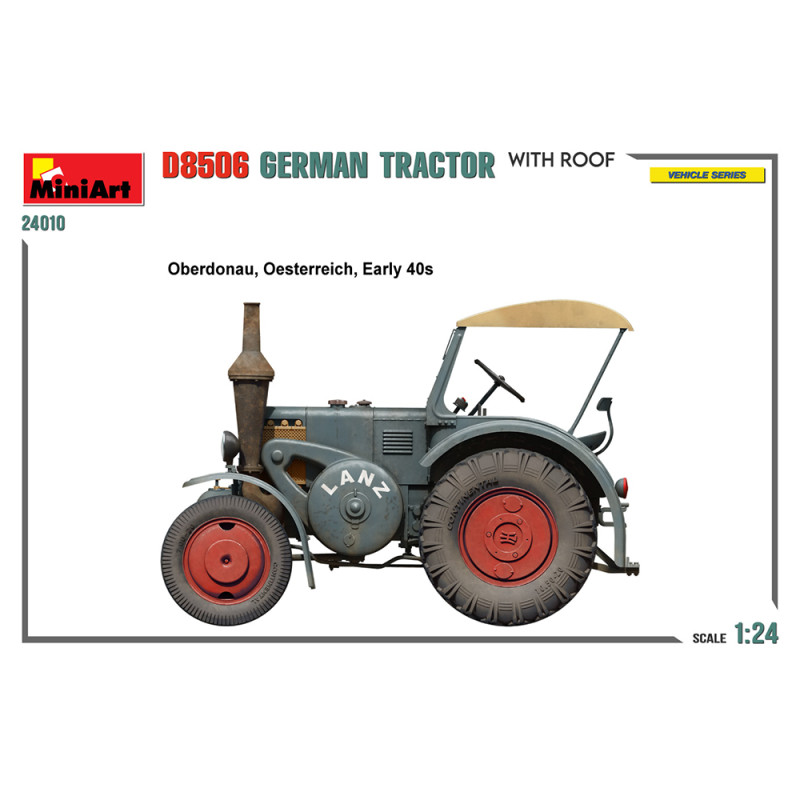 Tracteur Allemand D8506, avec toit - MINIART 24010 - 1/24