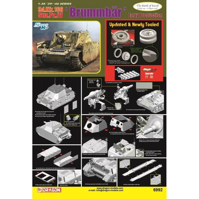 Sd.Kfz.166 Stu.Pz.IV 'Brummbar' Early Production - DRAGON 6992 - 1/35