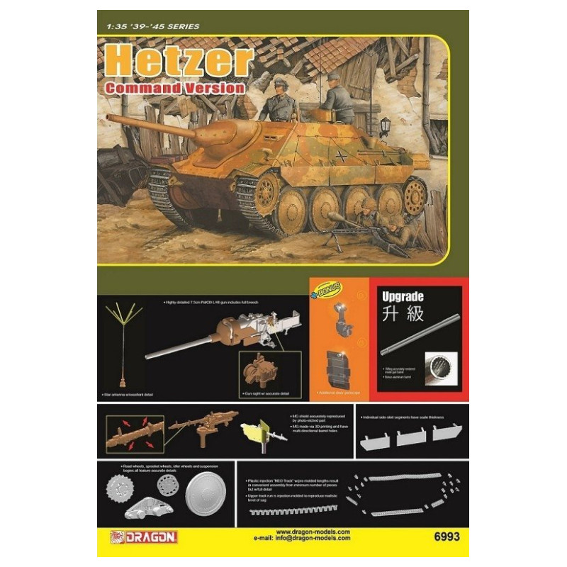 Hetzer 38(t) de commandement - DRAGON 6993 - 1/35
