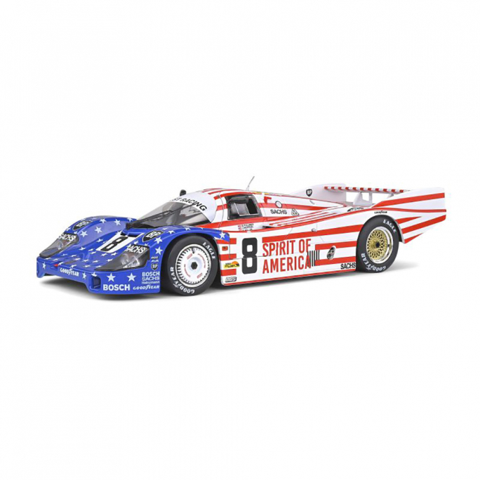 Porsche 956 LH, "Spirit of America", 24h du Mans 1986 - SOLIDO S1805503 - 1/18