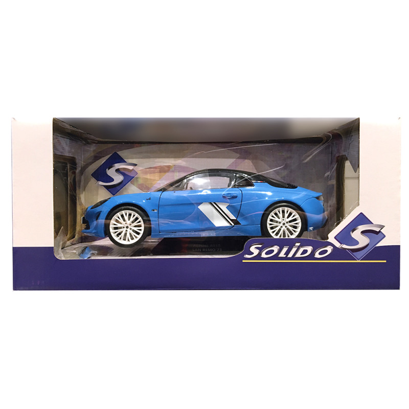 Alpine A110S déco "San Remo '73", 2023 - SOLIDO S1801625 - 1/18