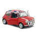 Mini Cooper "Sport", Rouge et Drapeau Anglais, 1997 - SOLIDO S1800604 - 1/18