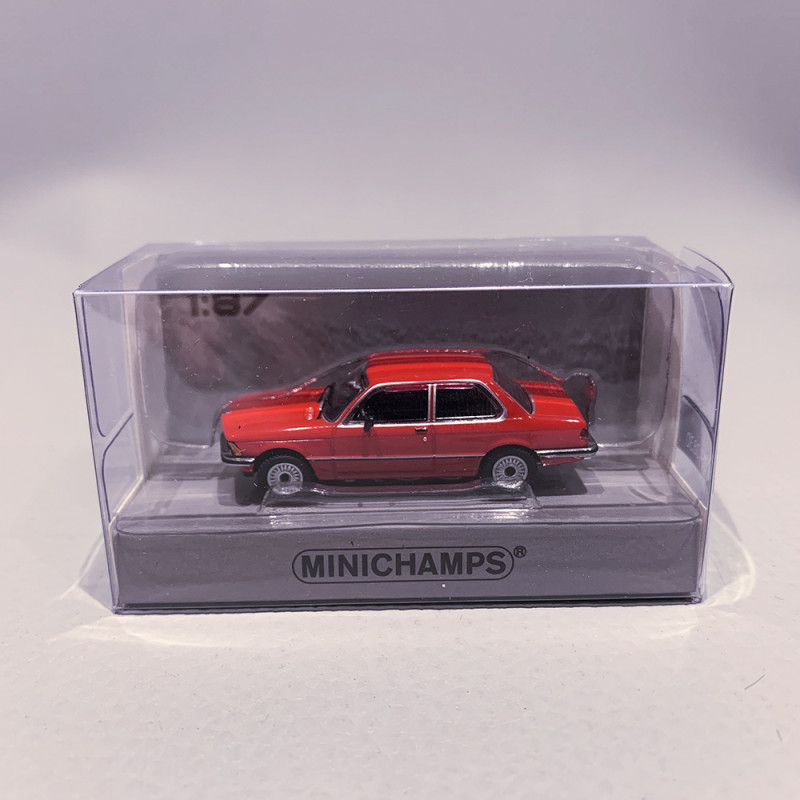 BMW 323i, 1975, Rouge - MINICHAMPS 870 020004 - 1/87