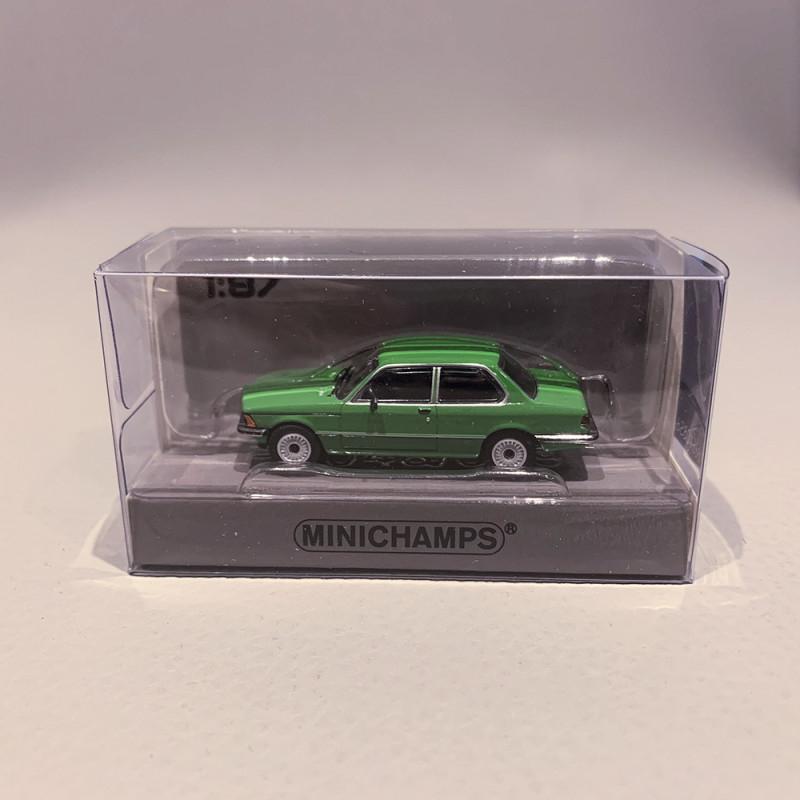 BMW 323i, 1975, Verte - MINICHAMPS 870 020002 - 1/87