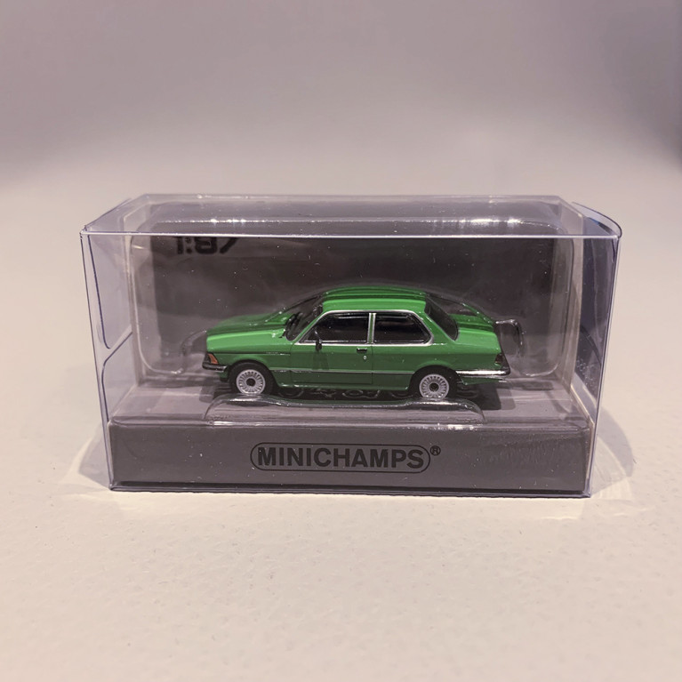 BMW 323i, 1975, Verte - MINICHAMPS 870 020002 - 1/87