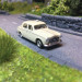 Peugeot 403 Taxi Beige, avec personnages - SAI 1621 - 1/87