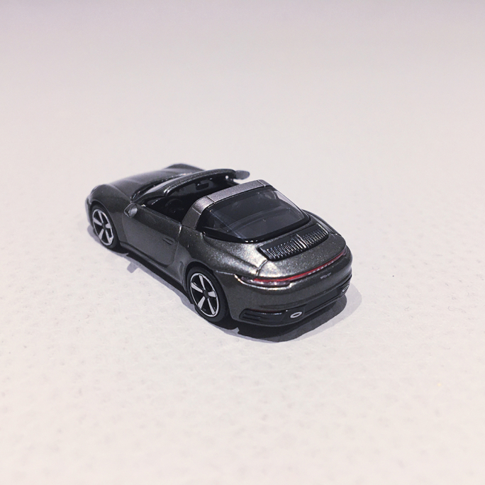 Porsche 911 (992) Targa 4S, Gris Métal - MINICHAMPS 870 069064 - 1/87