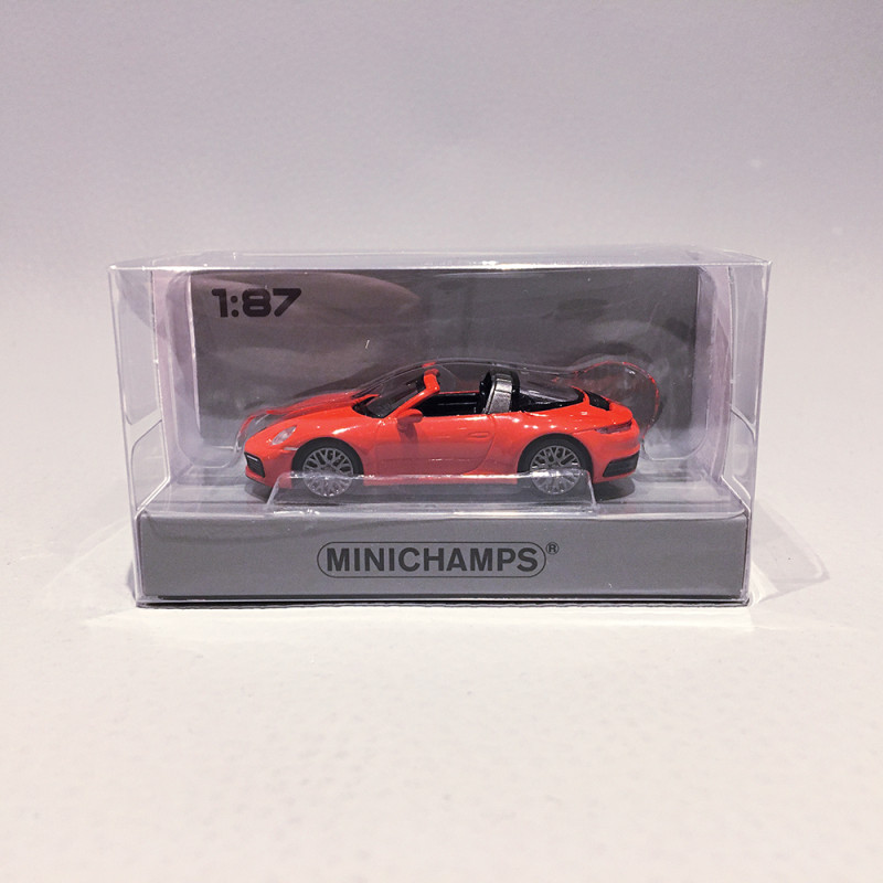 Porsche 911 (992) Targa 4S, 2020, Orange - MINICHAMPS 870 069061 - 1/87