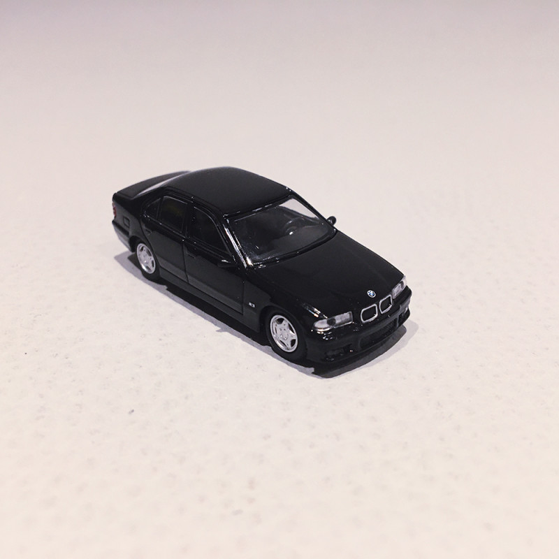 BMW M3 E36, 4p, Noire - MINICHAMPS 870 020300 - 1/87