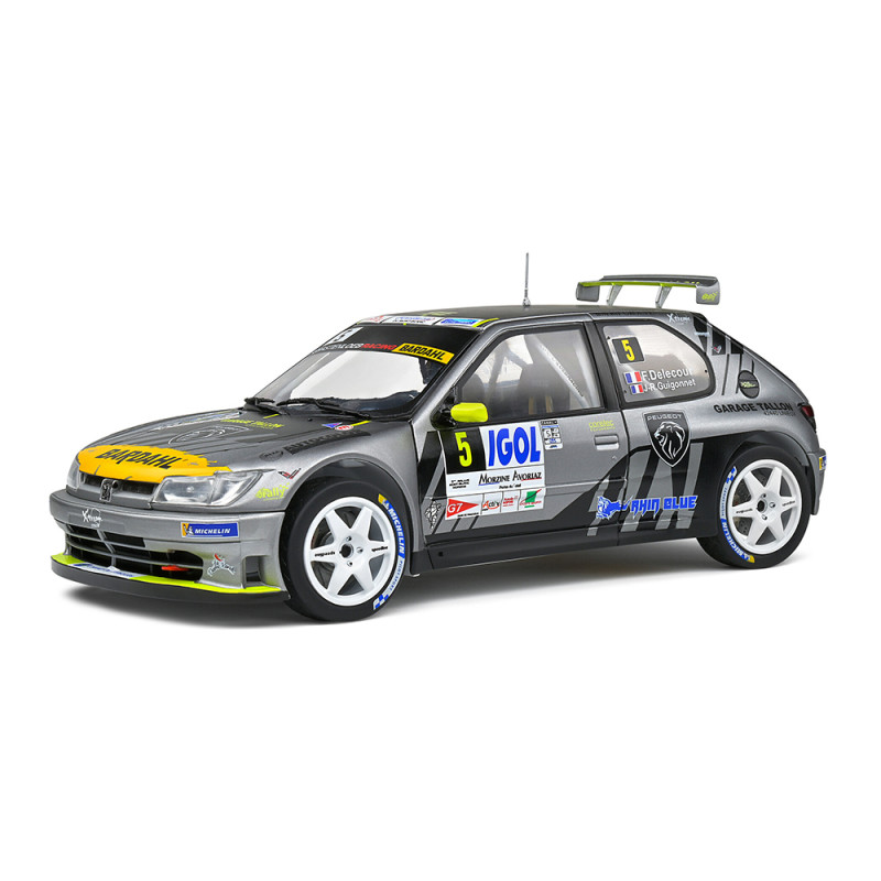 Peugeot 306 MAXI, Rallye du Mont Blanc, 2021, DELECOUR - SOLIDO S1808302 - 1/18