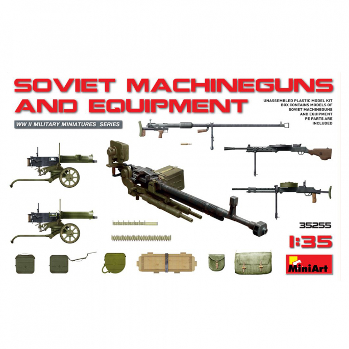 Mitrailleuses et d'équipements soviétiques - MINIART 35255 - 1/35