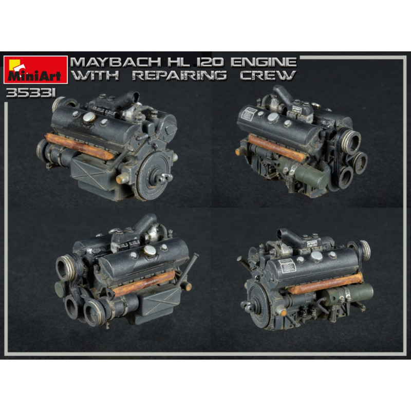 Moteur MAYBACH HL 120, PANZER III/IV, avec Mécaniciens - MINIART 35331 - 1/35