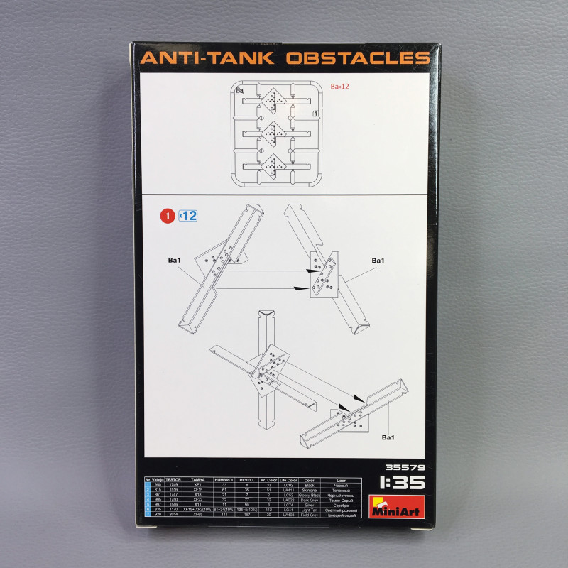 Obstacles antichar - MINIART 35579 - 1/35
