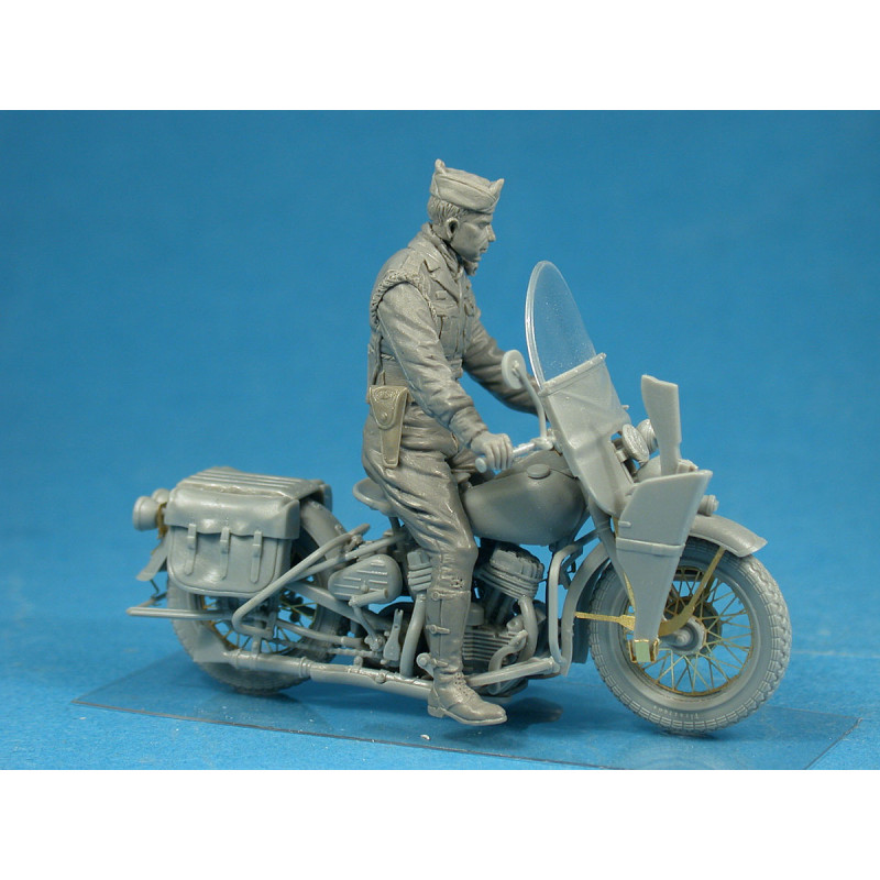 Maquette militaire MP Policier militaire avec moto Harley-Davidson - MiniArt 35168- 1/35