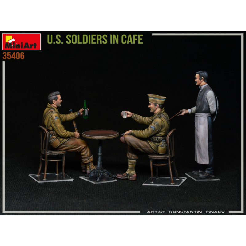 Soldats Américains au Café - MINIART 35406 - 1/35