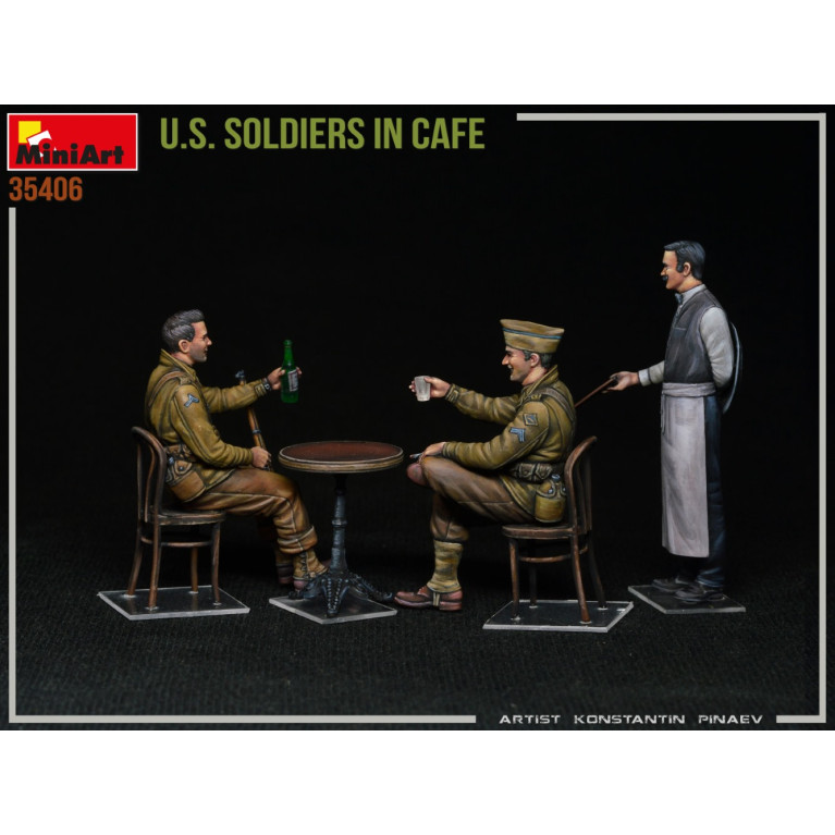 Soldats Américains au Café - MINIART 35406 - 1/35