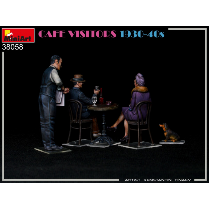 Visiteurs au café 1930-40 - MINIART 38058 - 1/35