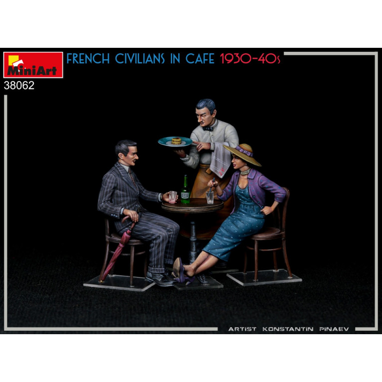 Civils Français au café 1930-40 - MINIART 38062 - 1/35