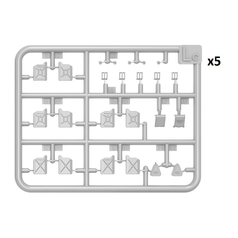 Jerrycans Allemands (x28) - MINIART 49004 - 1/48