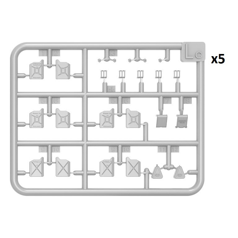 Jerrycans Allemands (x28) - MINIART 49004 - 1/48