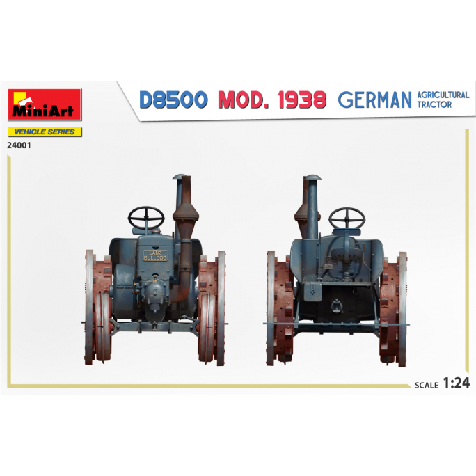 Tracteur agricole Allemand D8500, 1938 - MINIART 24001 - 1/24