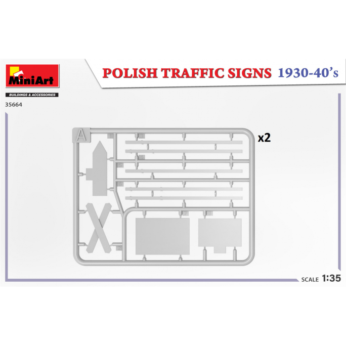 Panneaux de circulation Polonais, 1930/40 - MINIART 35664 - 1/35