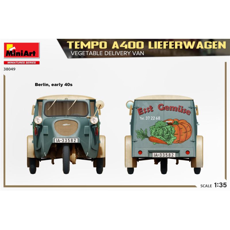 Camionnette de livraison, Tempo A400 - MINIART 38049 - 1/35