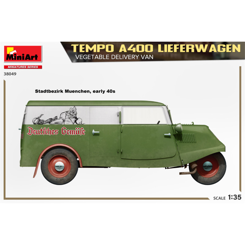 Camionnette de livraison, Tempo A400 - MINIART 38049 - 1/35