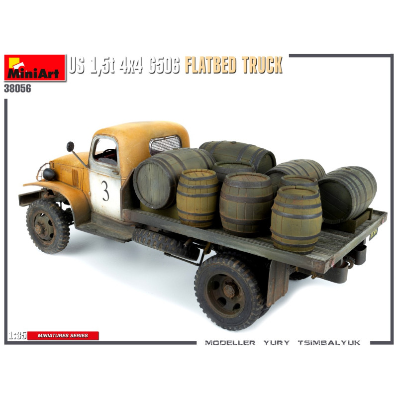 Camion plateau Chevrolet, US 1,5t 4x4 G506 - MINIART 38056 - 1/35