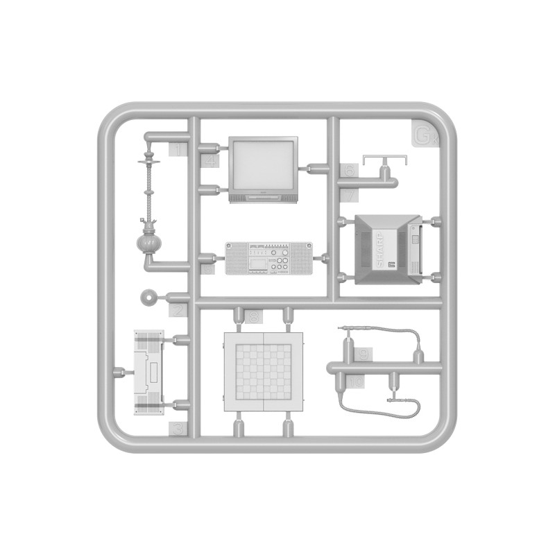 Mobilier Urbain "Terrasse" avec accessoires - MINIART 35647 - 1/35