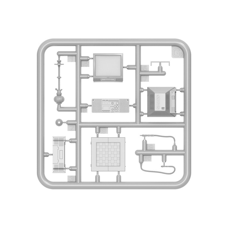 Mobilier Urbain "Terrasse" avec accessoires - MINIART 35647 - 1/35