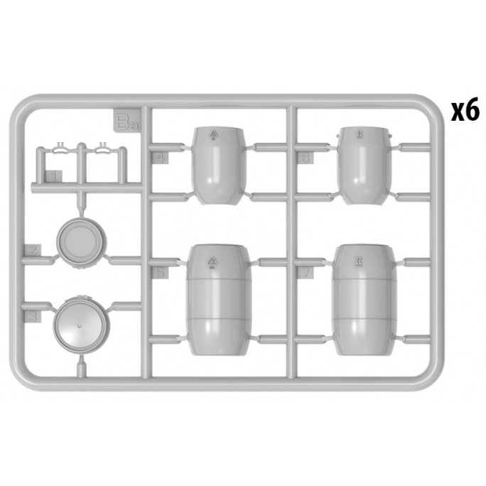 Bidons et Jerrycans en plastique (12 + 12) - MINIART 35590 - 1/35