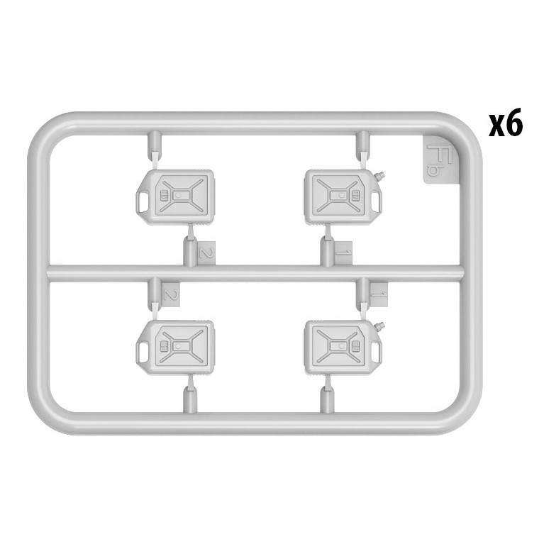 Bidons et Jerrycans en plastique (12 + 12) - MINIART 35590 - 1/35