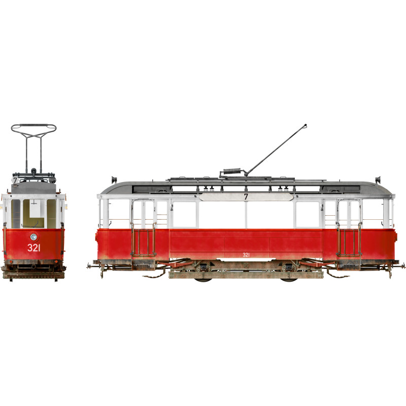 Tramway Européen (StraBenbahn Triebwagen 641) + figurines - MINIART 38009 - 1/35