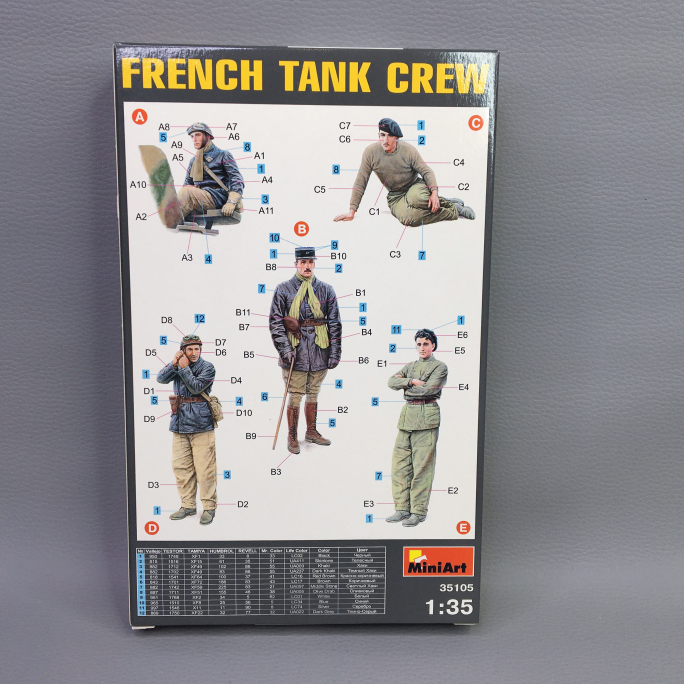 Figurines équipage de char Français - MINIART 35105 - 1/35