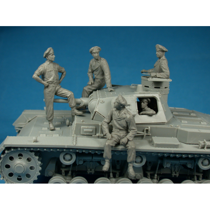 Figurines équipage de char Allemand (France 1940-44) - MINIART 35191 - 1/35