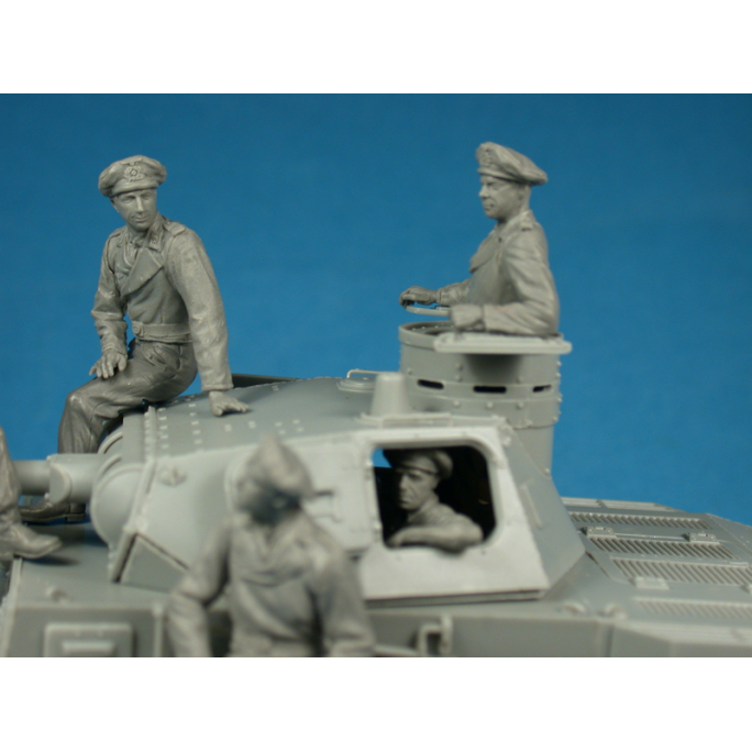 Figurines équipage de char Allemand (France 1940-44) - MINIART 35191 - 1/35